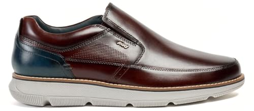 Pod Fowler Mocassini Uomo Pelle Marrone, Marrone, 43 EU