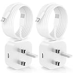 iPhone Charger Fast Charging, 2Pack 20W Phone USB C Fast Charger Plug with 2M USB C to Lightning Cable Lead for Apple iPhone 14 Pro Max/14 Plus/13 Pro/13/12 Mini/11/XS/XR/8/iPad/Air Type C Adapter