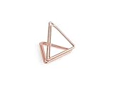 aus Metall Partydeco 10 Tischkartenhalter Rose Gold, Triangle,dreieckig,Hochzeit,Wedding, Feier,Fest,Deko,Dekoration