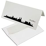 Karte und Umschlag wiegen zusammen unter 20 Gramm und können als Standard-Brief versendet werden (Angabe für Deutschland)