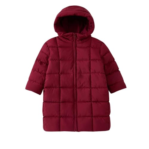Kids Girls Long Hooded Puffer Jacket Winter Warm Windproof Coats Sports Outerwear Fashion Clothes 4-11 Years