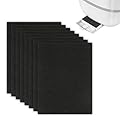 8pcs Carbon Filter for Cat Litter Box, Cat Litter Tray Activated Carbon Filter, Replacement Activated Charcoal Filter Mat,Cat Litter Pans Odor Carbon Filters for Hooded Cat Litter Tray Cat Box Pan