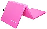BalanceFrom 1.5' Thick Tri-Fold Folding Exercise Mat with Carrying Handles for MMA, Gymnastics and...
