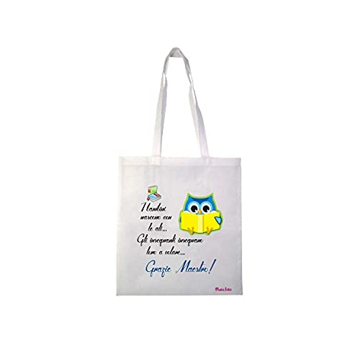 Pazza idea borsa poliestere 36x40 scritta grazie