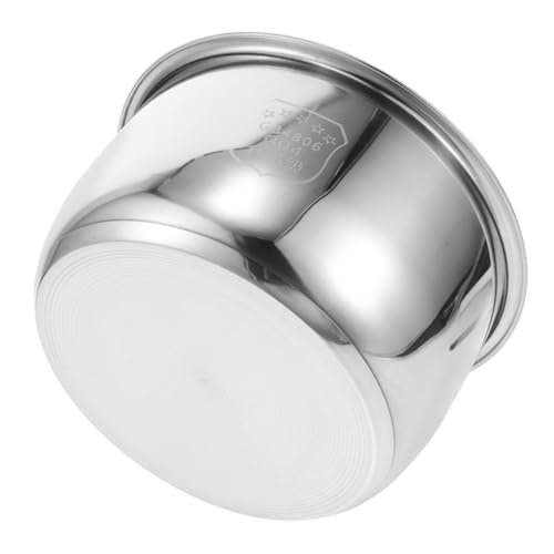 Alipis Olla Interior de Acero Inoxidable Cocedora de Arroz Antiadherente Fácil de Limpiar Repuesto para Cocina Eléctrica y Uso Diario