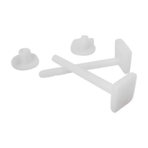 SOMATHERM FOR YOU //935-15 Solapa fijación WC tornillos y dos tuercas de cabeza cuadrada-plast, None Cover