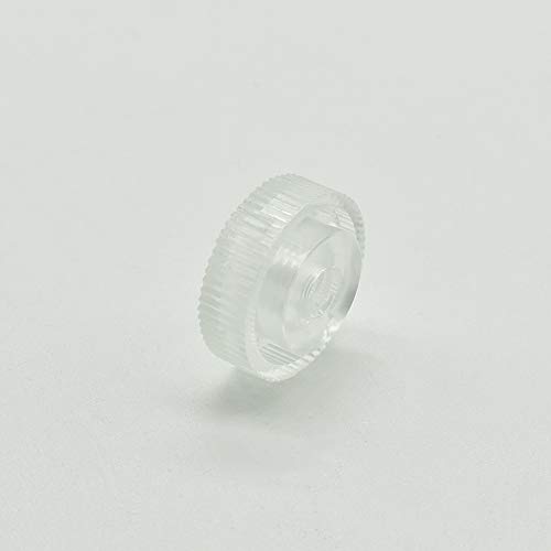 10 Stück Rändelmutter M4 Transparent Kunststoff PA 6.6 Abstandsmutter d.15mm H.6mm Distansmutter mit Innengewinde u. Steg