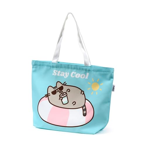 Pusheen the Cat Summer Beach Bag - Beach Essentials - Summer Beach Bag - Beach Tote Bag - Shoulder Bag - Hobo Bucket Bag - Summer Essentials - Handbag - Holiday Bags For Women, Multicolour3