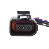 3 Pin Pre Wired Connector Multifunction Fuel pump Camshaft Sensor Light Connector Compatible with VW Audi VAG Skoda 1J0973703 3D0973703