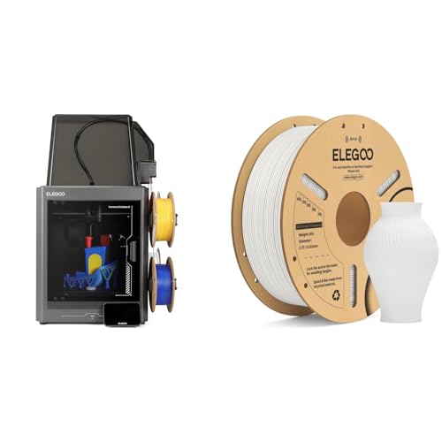 ELEGOO Centauri Carbon 2 Combo pack imprimante 3D avec bobine PLA blanc 1KG