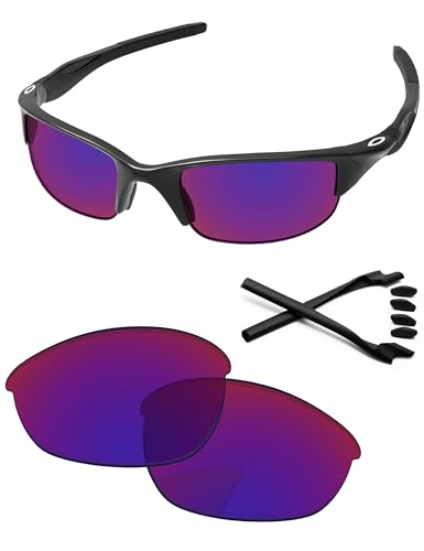 Image of Replacement Lenses & Rubber Kits for Oakley Half Jacket 2.0 OO9144 62mm - Precision Fit, UV Block, Impact Resistant