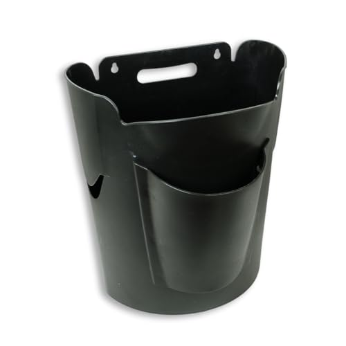 JAK Industrial Mountable Grocery Bag Trash Can – Reuse Standard Grocery Store T-Shirt Bags with Small Bathroom/Undercabinet/Hangable Garbage Basket