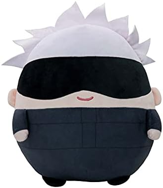 AMNPOLEN Anime Plush Doll Figures Gojo Satoru/Yuji Itadori Plushie Stuffed Toys Keychain Cosplay Props Gift for Fans (Gojo Satoru (A), 22cm/8.66inch)
