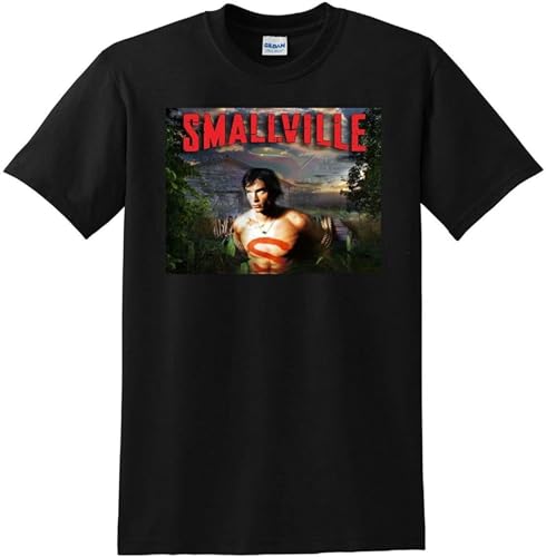 Smallville T Shirt for Men T-Shirt Men Round Neck Clothing Black XL