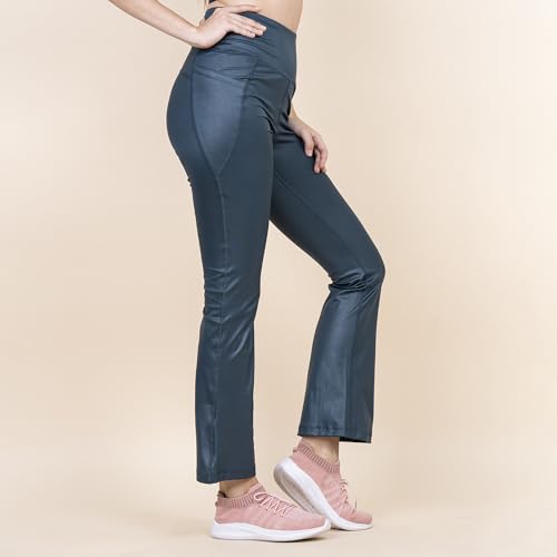 Image of 3rd Planet Women's High Waist Activewear Leggings | 4-Way Stretch, Sweat-Wicking, Non-See-Through Gym & Yoga Tights with Side Pockets | Comfortable Slim Fit Pants for Workout, Running & Fitness