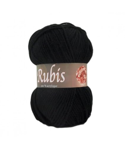 Distrifil - Pelote de laine à tricoter RUBIS - Distrifil - Noir 585