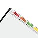 Avery Clear Easy View Durable Plastic Dividers for 3 Ring Binders, 8-Tab Set, Bright Multicolor, 1 Set (16741)