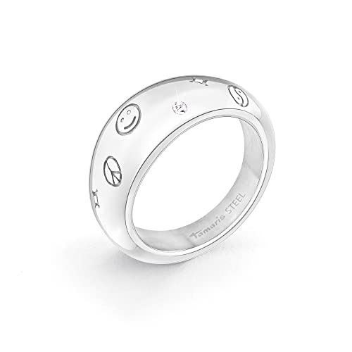Bague Tamaris femme Smiley le cadeau idéal en acier inoxydable