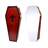 Mosaic - Coffin Halloween decorations | Adult Size cardboard coffin | Perfect photo prop to Display at Halloween Parties, Events, or as part of your Halloween Home Decoration | Enjoy spooky home decor