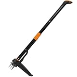 COSPARX Weed Puller Tool – 4-Claw, Extra-Long 43” Handle, No Bending, Easy Eject – Removes Weeds Effortlessly – Sturdy Foot Pedal & Lightweight Aluminum – Effortless Hand Weeding Tool