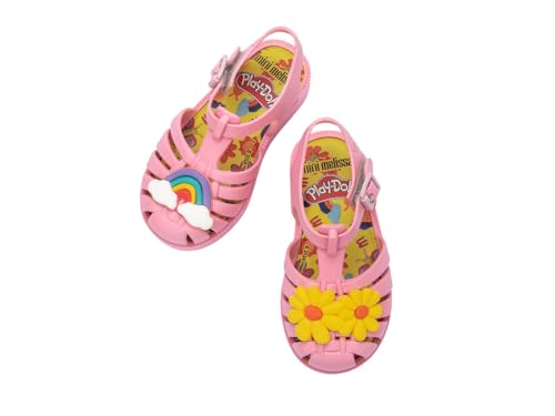Image of mini melissa Possession Jelly Fisherman Sandal for Toddler and Kids | Iconic Fisherman Jelly Sandal for Toddlers & Girls, Adjustable Buckle, Waterproof, Bubblegum Scent, Play & Dress Shoes