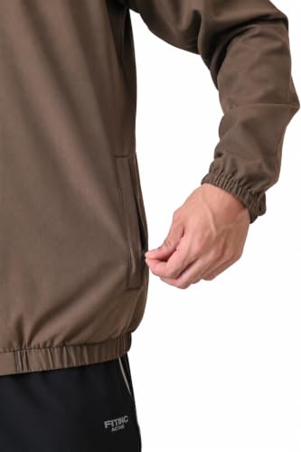 Image of FITINC Men's Sports Jacket | Regular Fit | Full Zip | Zipper Pockets | Jacket for Gym, Running, Cycling & Travel