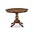 HomeStock 5 Piece Kitchen Table Set Includes A Round Modern Dining Table and 4 Upholstered Chairs, Coastal Craftsman Elegance Walnut