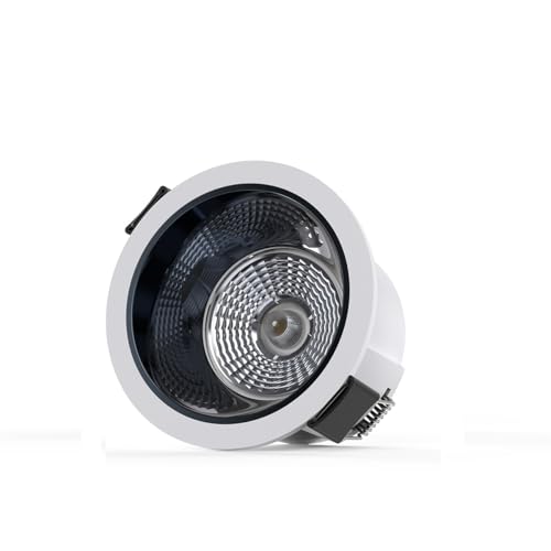 Image of Goldmedal Orchid 7W COB Round LED Spotlight |Compact Design Ceiling Light for Cabinets & Wardrobes | with 38 Beam Angle | Spotlight for Home & Display | Energy-Efficient |Warm White(3000K)
