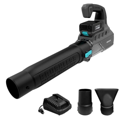 ¿Desbloquea el poder del aire con Cecotec Soplador a Batería 21V Airforce 4000 Bazooka Turbo, Motor sin escobillas Brushless y Tecnología Xmotor? Genera un gran volumen de aire hasta 740m3/h y velocidad de aire de 200km/h con función TURBO!