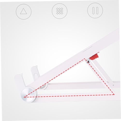 Base plegable ajustable para laptop Mikikit blanca miniatura 4