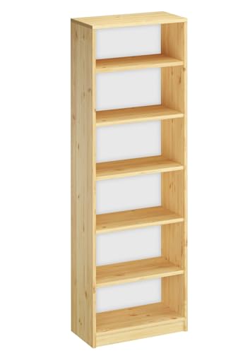 Erst-Holz Étagère en pin Massif, bibliothèque Classique, Couleur sélectionnable V-90.82-41-18