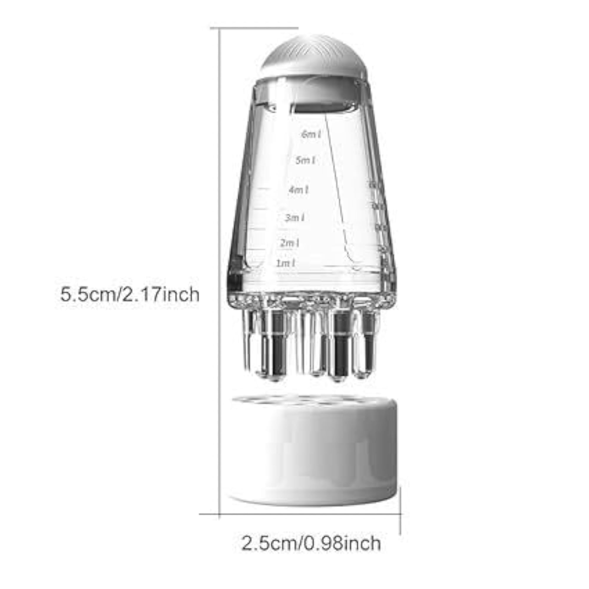 Scalp Applicator Comb, White