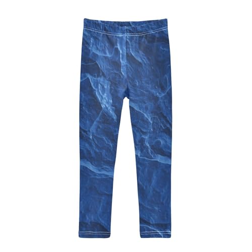 Dark Royal Blue Slate Slab Toddler Girls Shorts Cotton Cartwheel Shorts Rash Guard for Beach