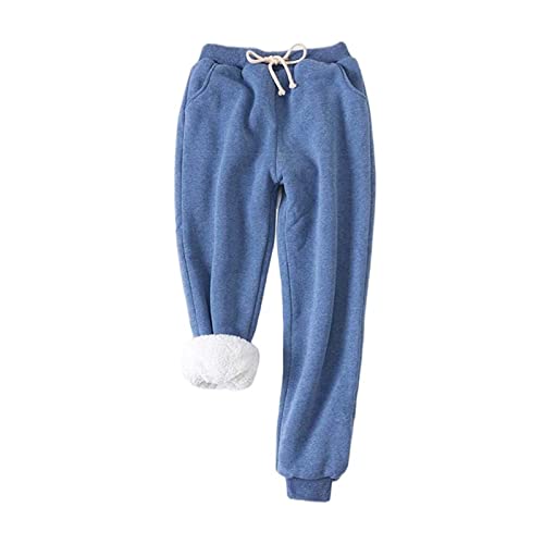 Pantalon d'entraînement doublé en polaire femme contre le froid actif d'hiver