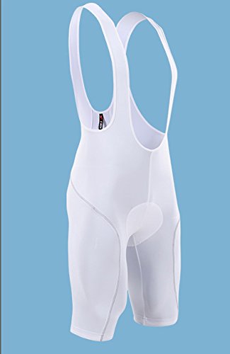 mens white cycling bib shorts