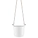 Produktbild Eva Solo Selbstbewässernder Topf Hängend, Kräutertopf, Übertopf, Dekoration, Pflanzen, Steinzeug und Kunststoff/Nylon/Lederband, Weißer Ton, Ø 15 cm, 568164