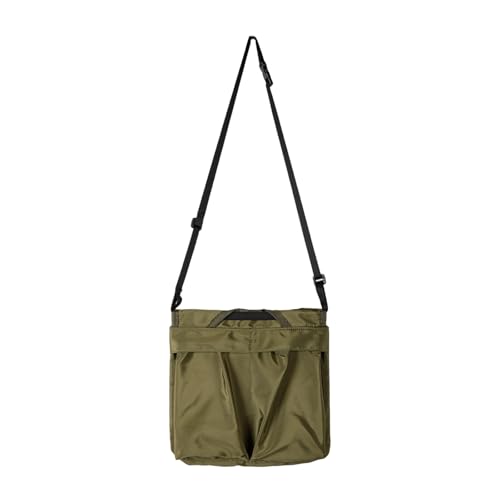 Sac à bandoulière tendance en nylon vert pour femme et homme actif
