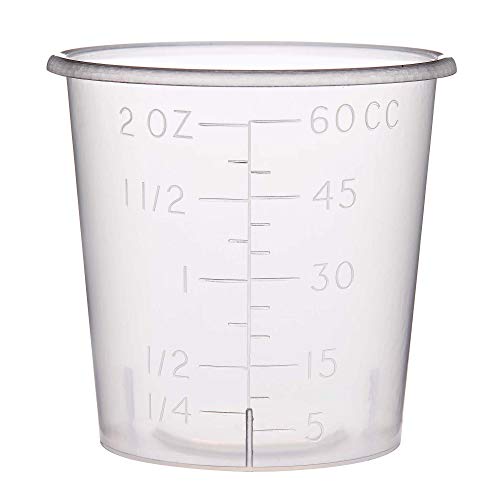 Vasos medidores de 2 onzas paquete de 50 miniatura 1