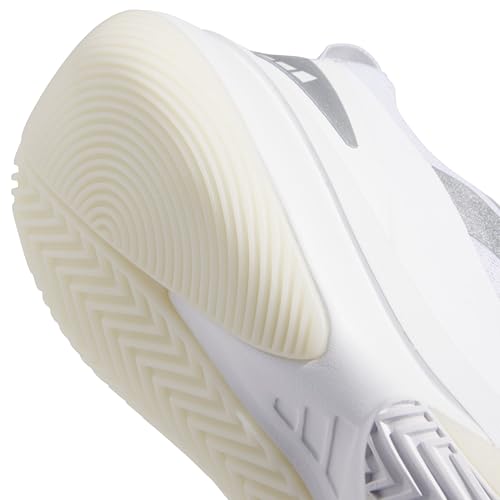 adidas Unisex Front Court Shoes, FTWR White/Silver met./FTWR White, 48 2/3 EU – Ansicht 2