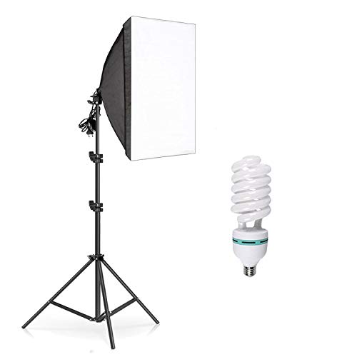 YISITONG Softbox Photography Lighting Kit 20 x 28 inch with 135W E27 Socket 5500K Soft Box Lights, Continuous Lighting for Portraits and Product Shooting