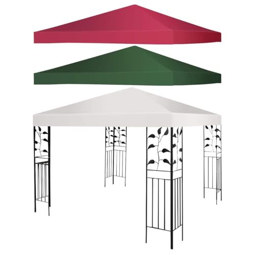 GOPLUS Ersatzdach für Pavillon 3x3m wasserdicht, Pavillondach Ersatzbezug Schutzhaube Dachplane Pavillionplane für Garten Pavillon (Beige, Einzeldach)