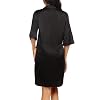 Ekouaer-Camison-de-noche-para-mujer-de-saten-corto-manga-34-con-cuello-en-V-profundo-ropa-de-dormir-tallas-S-XXL