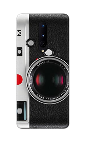 Image of Printed Hard Back Cover Case for OnePlus 8 Back Cover (Vintage Camera) -1302