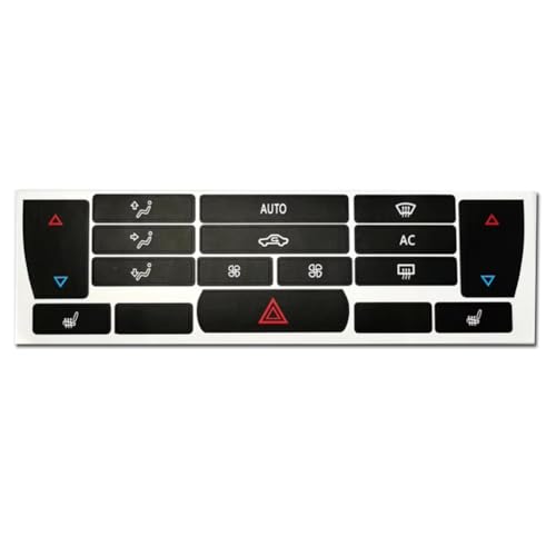 Autocollant pour bouton de climatisation Saab 9-3 (2003-2007) - Sticker de réparation habitacle