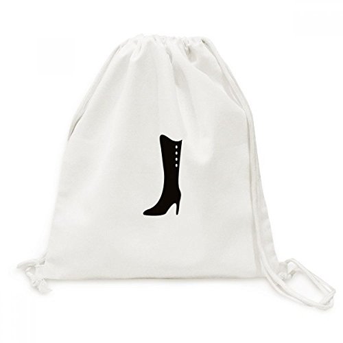 Sac de voyage en toile noir haut bottes silhouette pour escapades