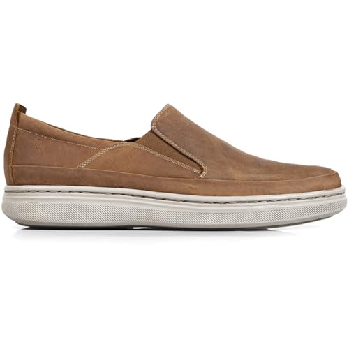 Nirvana Men Casual Shoes Leather Slip On Loafers Walking Shoes -100% Genuine Leather, Soft Lining, Air Latex Insole, Flexible PU Sole. Lightweight, Durable, Odor-Resistant. Casual Style with All-Day Comfort.3