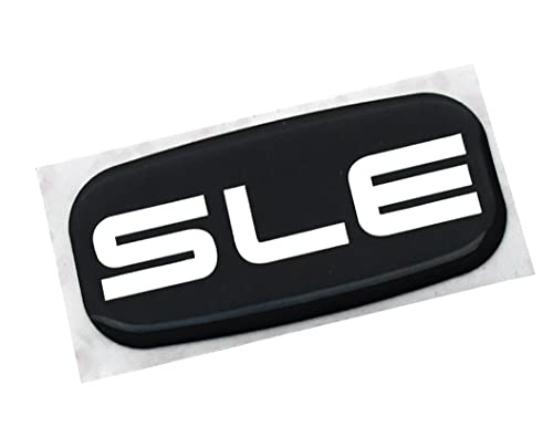 Image of 2Pcs SLE Cab Emblems 3D Badge Logo Roof Pillar Replacement for 99-07 Silverado Tahoe Suburban 15036134 Pickup Truck SUV (Chrome)