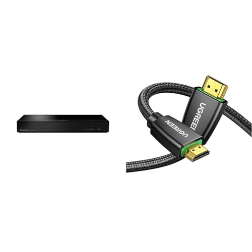 Panasonic DP-UB150 - Reproductor BLU-Ray 4K Ultra HD con Capacidad HDR 10+ & UGREEN Cable HDMI 4K 60Hz UHD Cable HDMI 2.0 Alta Velocidad 18Gbps 4K@60Hz con Ethernet 3D HDR ARC D