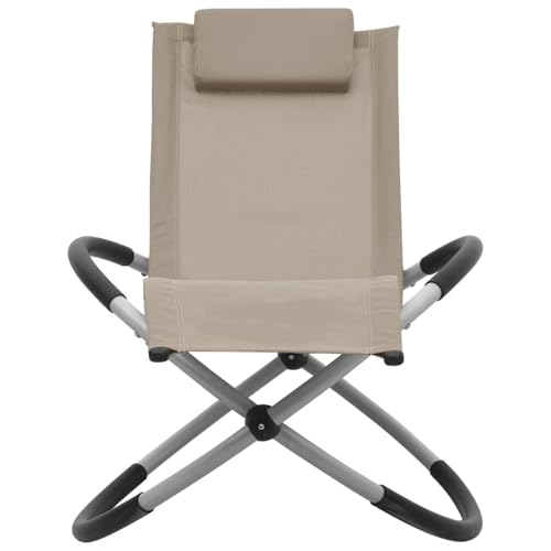 Gecheer Tumbona para niños Acero Gris taupé