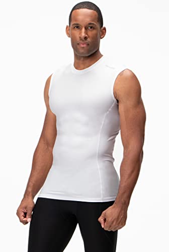 Image of DEVOPS 3 Pack Men's Athletic Compression Shirts Sleeveless